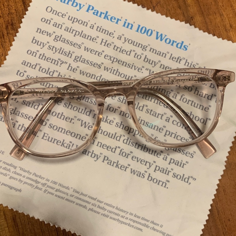Warby Parker Durand Frames in “Rose Water”